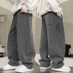 男の子用スポーツパンツ 秋冬 子供用裏起毛パンツ 2025年新作 秋服 中高生 カジュアルパンツ ティーンエイジャー向け