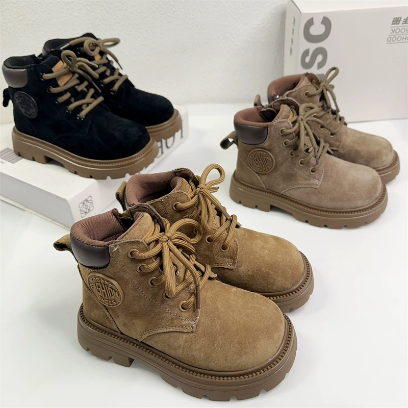Martens, детские демисезонные полусапожки для отдыха, оптом, корейский стиль, мягкая подошва