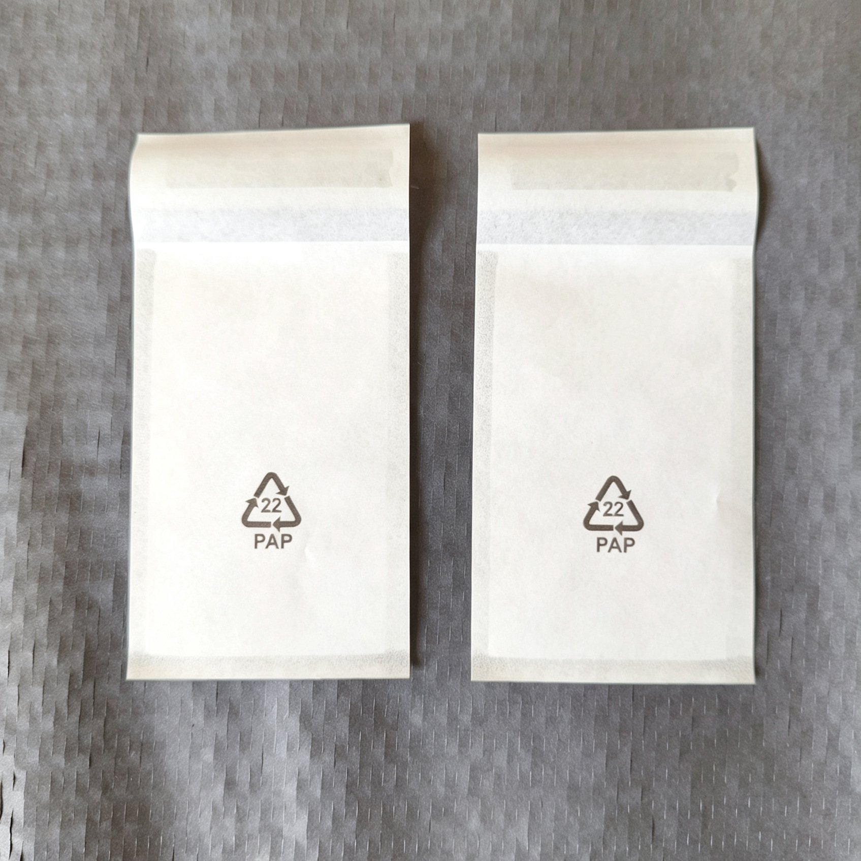Bolsa de papel glasin translúcido blanco en stock bolsa autoadhesiva totalmente degradable bolsa de embalaje de papel de cera ecológica al por mayor