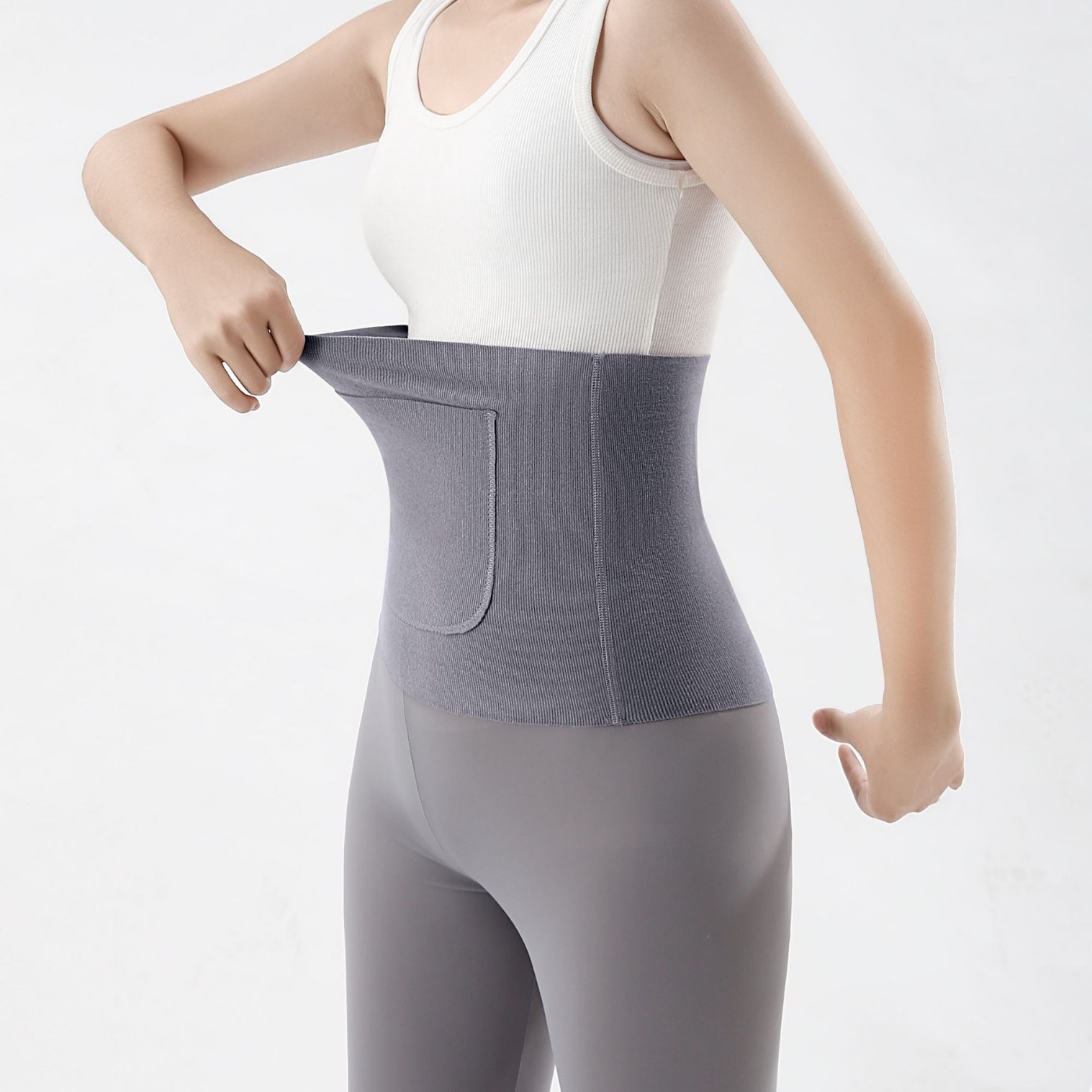 Protección de la cintura y protección de la cintura de bolsillo, protección de la cintura de doble bolsillo, protección del vientre cálido y caliente, protección del estómago para hombres y mujeres, protección del frío, protección de la cintura de confinamiento