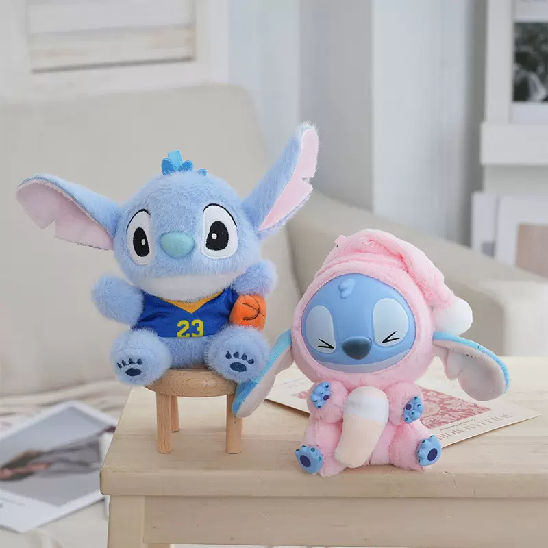 新款可爱搪胶史迪仔包包挂饰钥匙扣娃娃玩偶布布毛绒公仔潮玩玩具