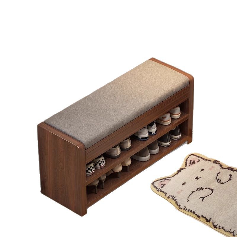 Taburete de cambio de zapatos en la puerta del armario de zapatos doméstico, taburete de asiento integrado, moderno y simple, taburete de zapatos largo y muy estrecho para sentarse