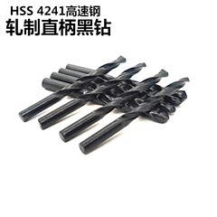 ドリル卸売圧延黒ドリル薄いブリキ木材プラスチック穴あけhss高速スチール4241ストレートシャンク麻のドリル