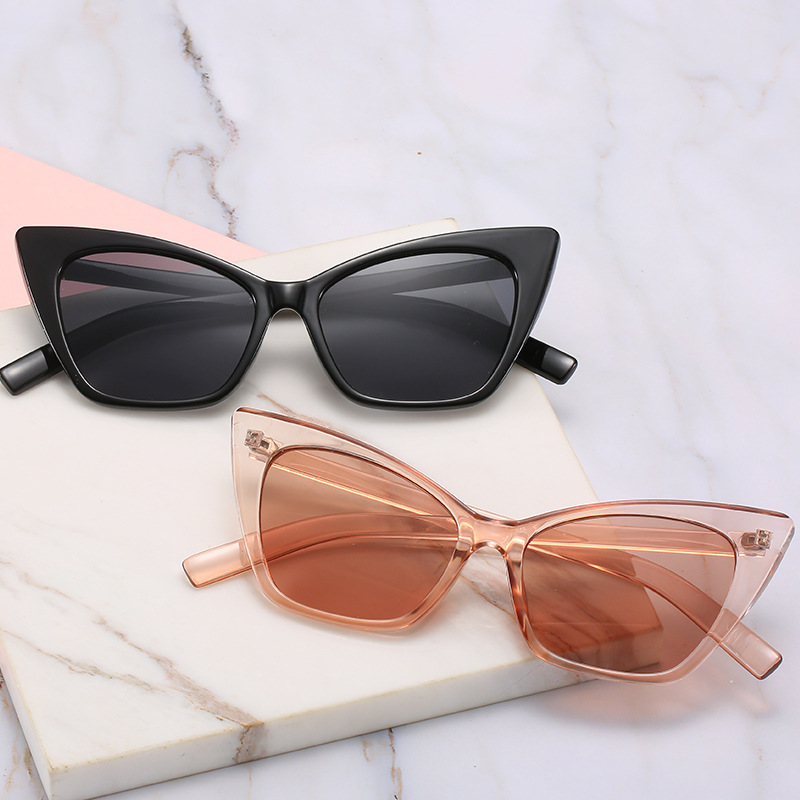 Nuevo Comercio exterior ojo de gato gafas de sol hombres y mujeres transfronterizos europeos y americanos divertidos retro gafas de sol fabricante