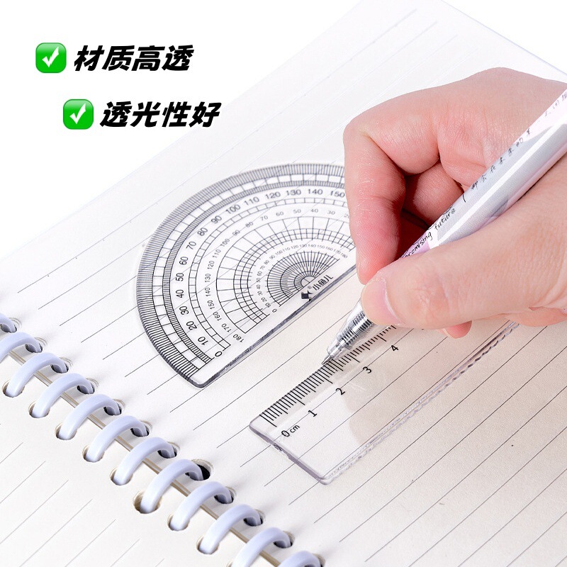 Xiaoyuer 1265 組み合わせセット定規 15 センチメートル高透明 4 ピースセット定規耐摩耗性素材スケールクリア送料無料|undefined