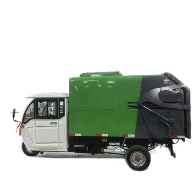 Unloading Bucket Garbage Truck, Elektrik zibil maşınları