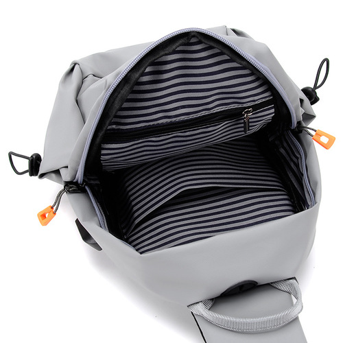 Factory new wholesale men's chest bag, water-repellent and wear-resistant shoulder bag, simple and fashionable commuter crossbody bag, printable