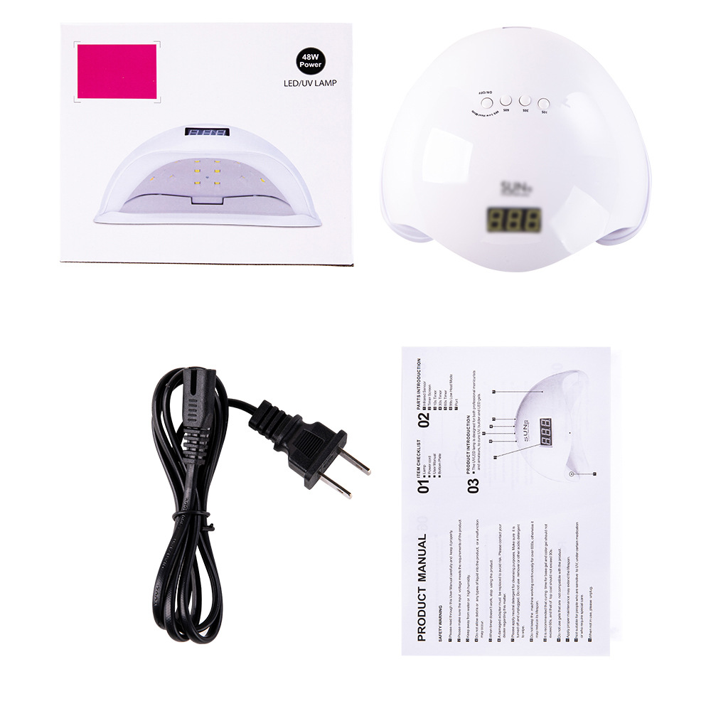 Sol sol 5 lámpara de Arte de uñas 48W lámpara de fototerapia de uñas mano no negro inducción inteligente esmalte de uñas pegamento sincronización máquina de Arte de uñas