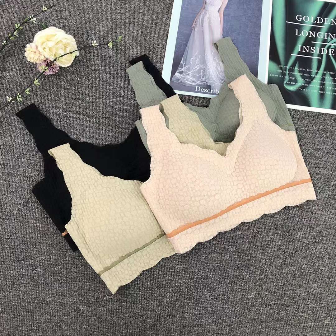 Nuevo chaleco sin costuras de alta elasticidad de alta calidad de dama sin anillo de acero bra de yoga ropa interior deportiva mujer al por mayor