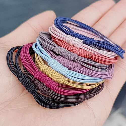 4-in-1 Internet celebrity hairband, small fresh Korean style headwear, girl's heart-tied hair accessories, 4-in-1 rubber band