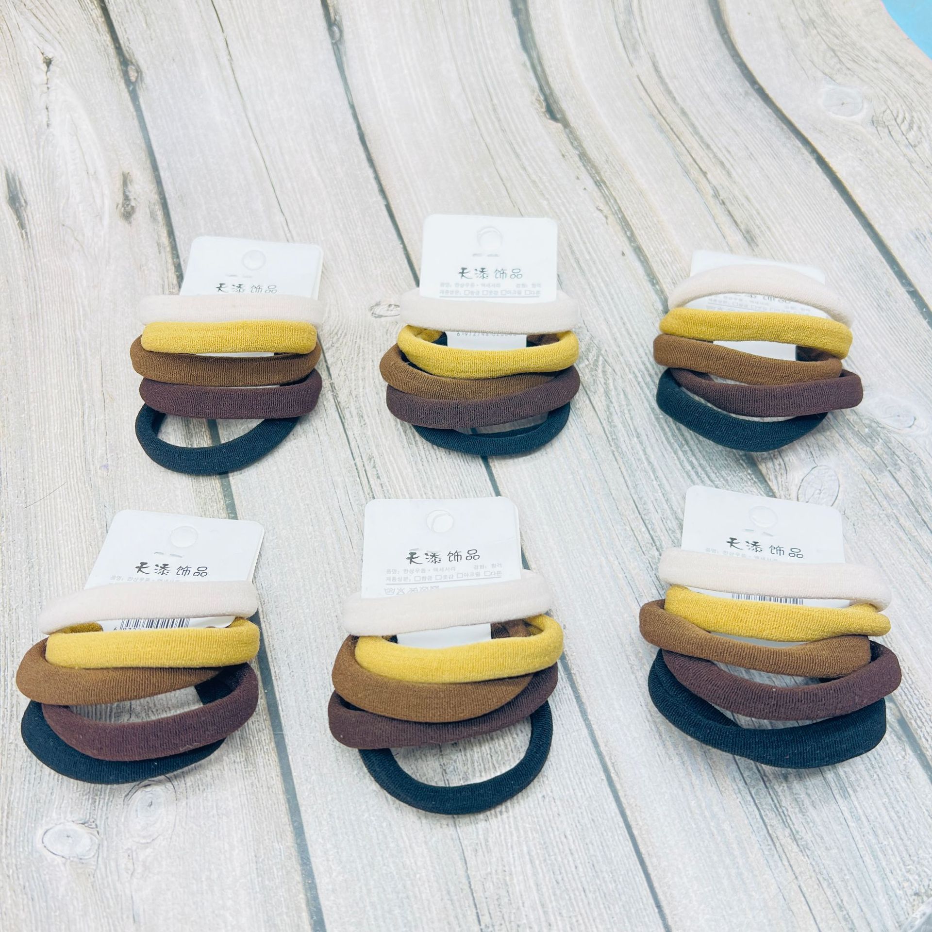 Gomas para el pelo coreanas – alta elasticidad, 8 unidades por pack, calidad económica