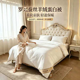 罗lai 蚕丝+羊绒蛋白被 6斤左右-yl【不退不换】