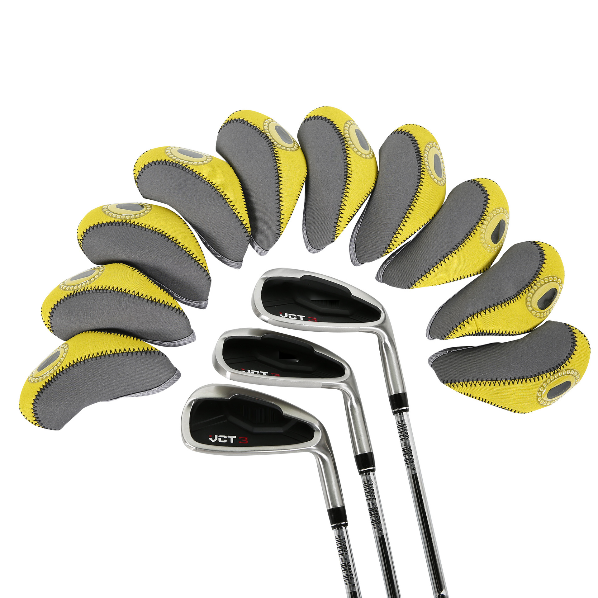 Yuefan Source Supply Juego de gorro de golf de dos colores Juego de hierro de golf Golfheadcovers