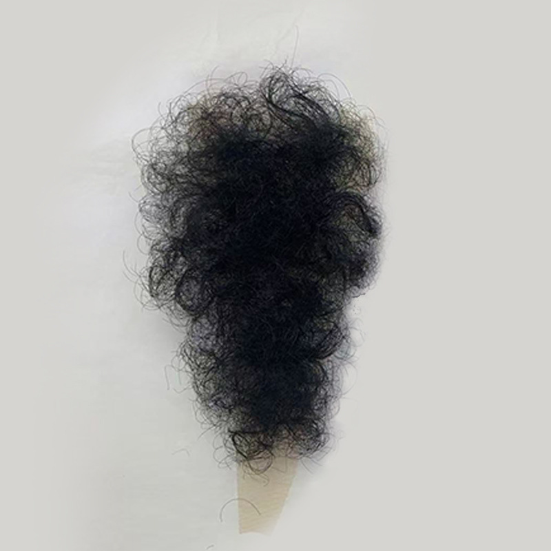 Hand-woven male female privates wig body hair simulation silicone doll paste fake pubic hair invisible natural lifelike