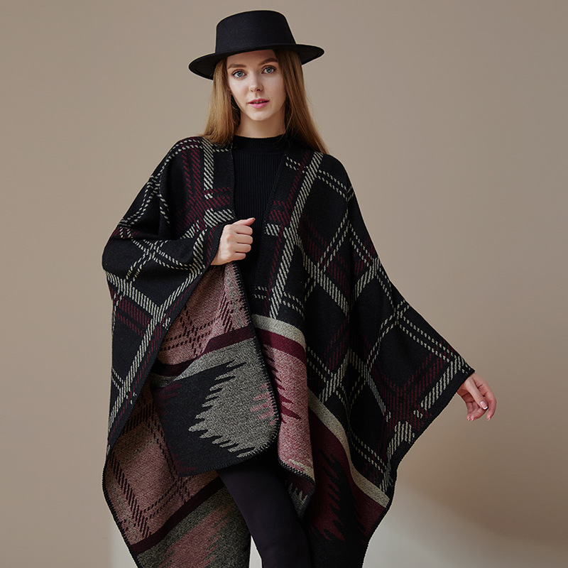 Sciarpa unisex Scialle alla moda versatile mantello spesso coperta cappotto sciarpe calde_voghion.com
