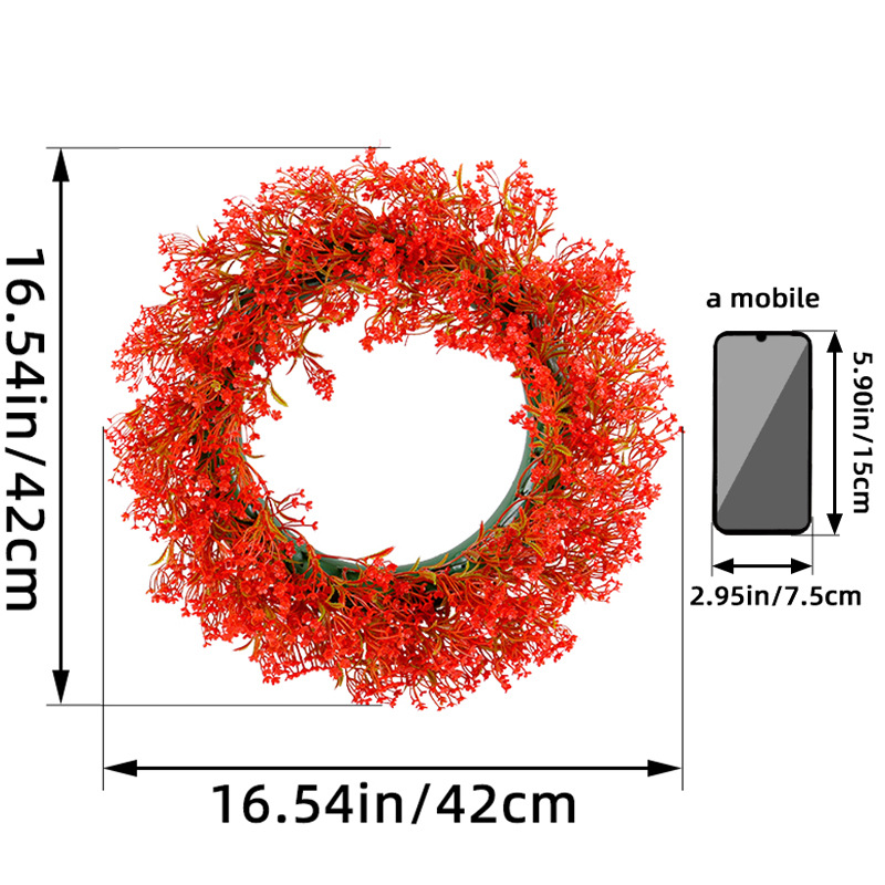 Nueva flor artificial transfronteriza al por mayor 2024 Hong Kong amor primavera Garland al aire libre patio puerta colgante Decoración Accesorios de tiro