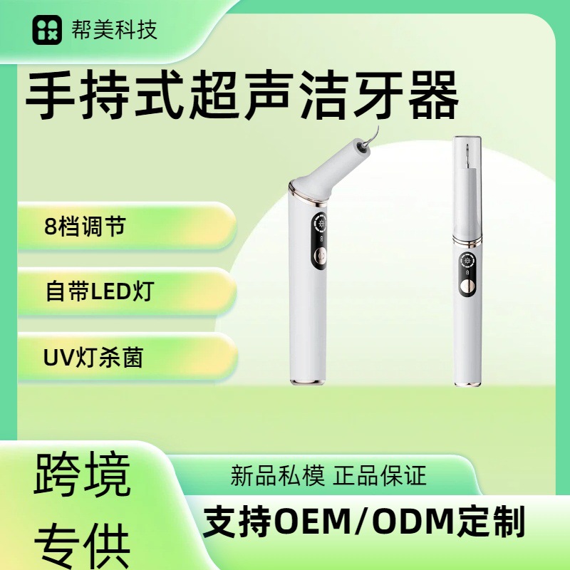 Cross-Border New Model Private Brand Rotatable Ultrasonic Tooth Cleaner, High-End for Removing Dental Calculus, Tartar, and Stains, for Home Use