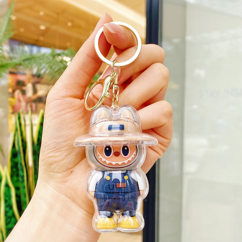 ネット有名人 LABUBU キーホルダー ラブブリトルシープペンダント クロスボーダー人気ブラインドボックスオーナメントキーホルダー 小さなギフト|undefined
