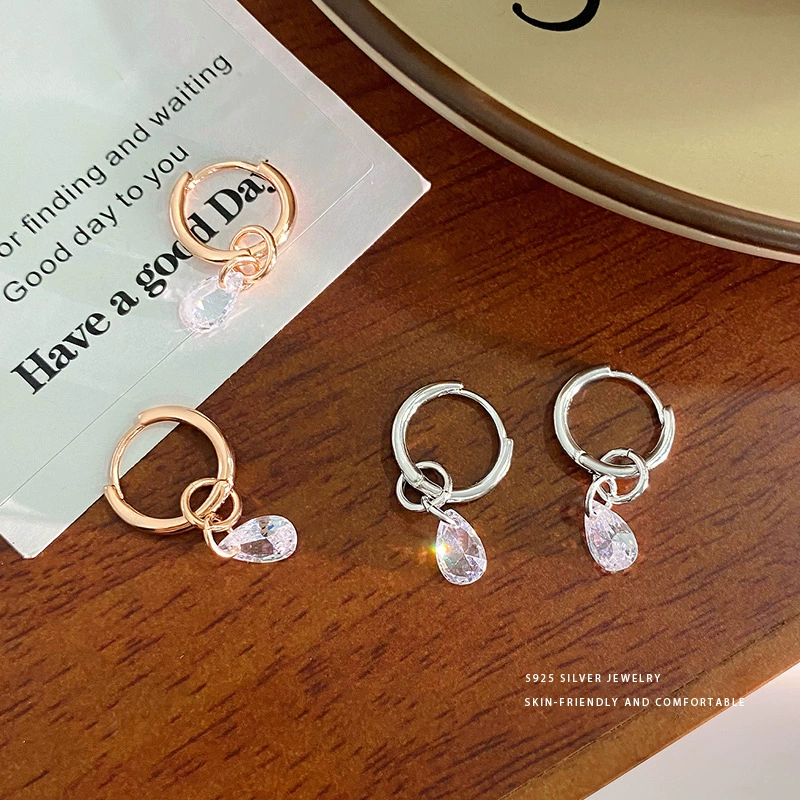 雍程 Universal earrings with tassels, silver 925 sample, simple and elegant design