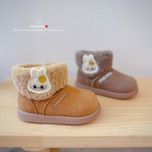 2025年冬季新款童鞋男童时尚卡通棉靴韩版加厚保暖女童百搭雪地靴