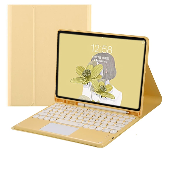 Yellow+yellow touch keyboard (white hat)