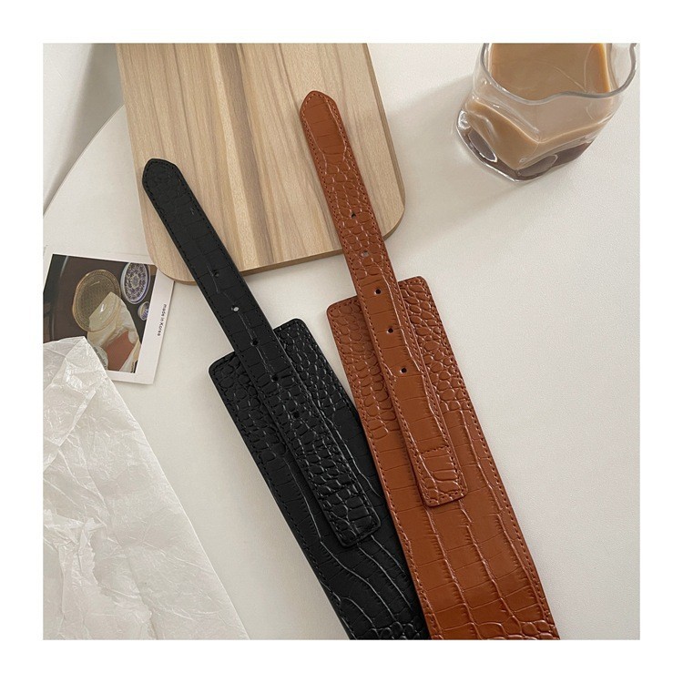 Streetwear Solid Color Pu Leather Women's Leather Belts display picture 4