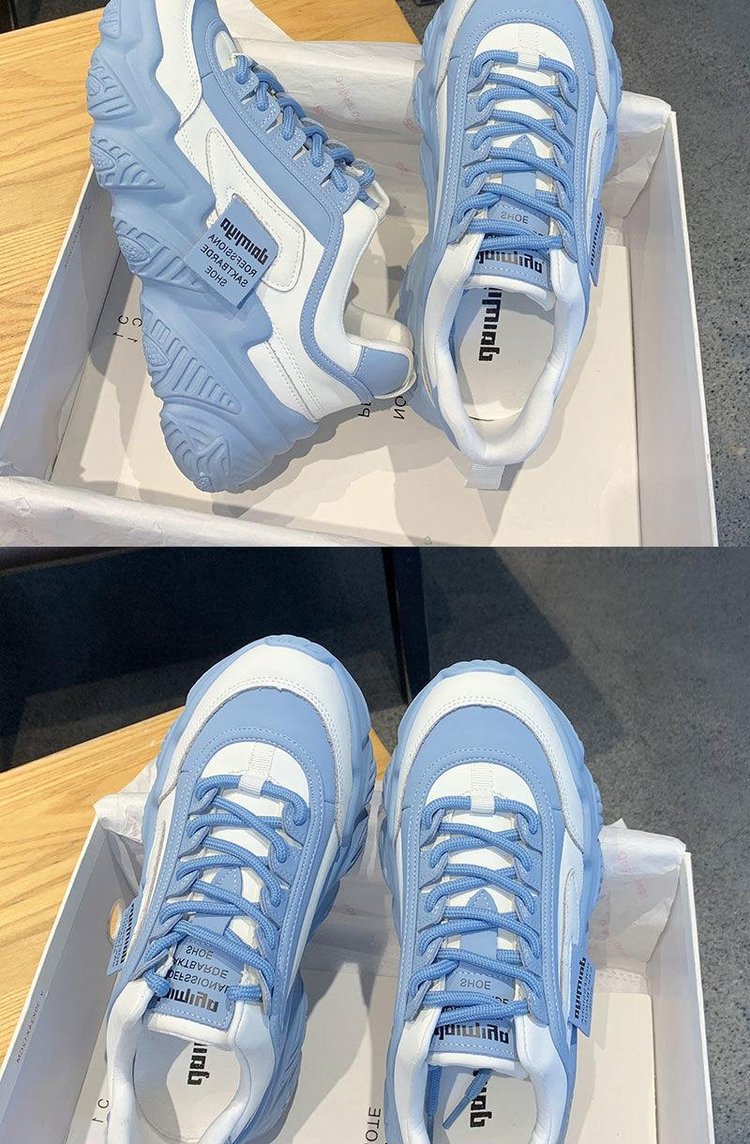 Platform Flad Kvinde Grøn Casual Trainers Dame Chunky Sneakers Damesko_voghion.com