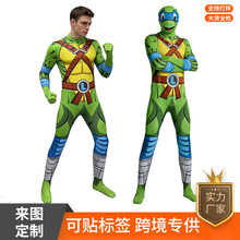 万圣节儿童服装COSPLAY衣服忍者神龟 日本动漫乌龟角色扮演舞台装
