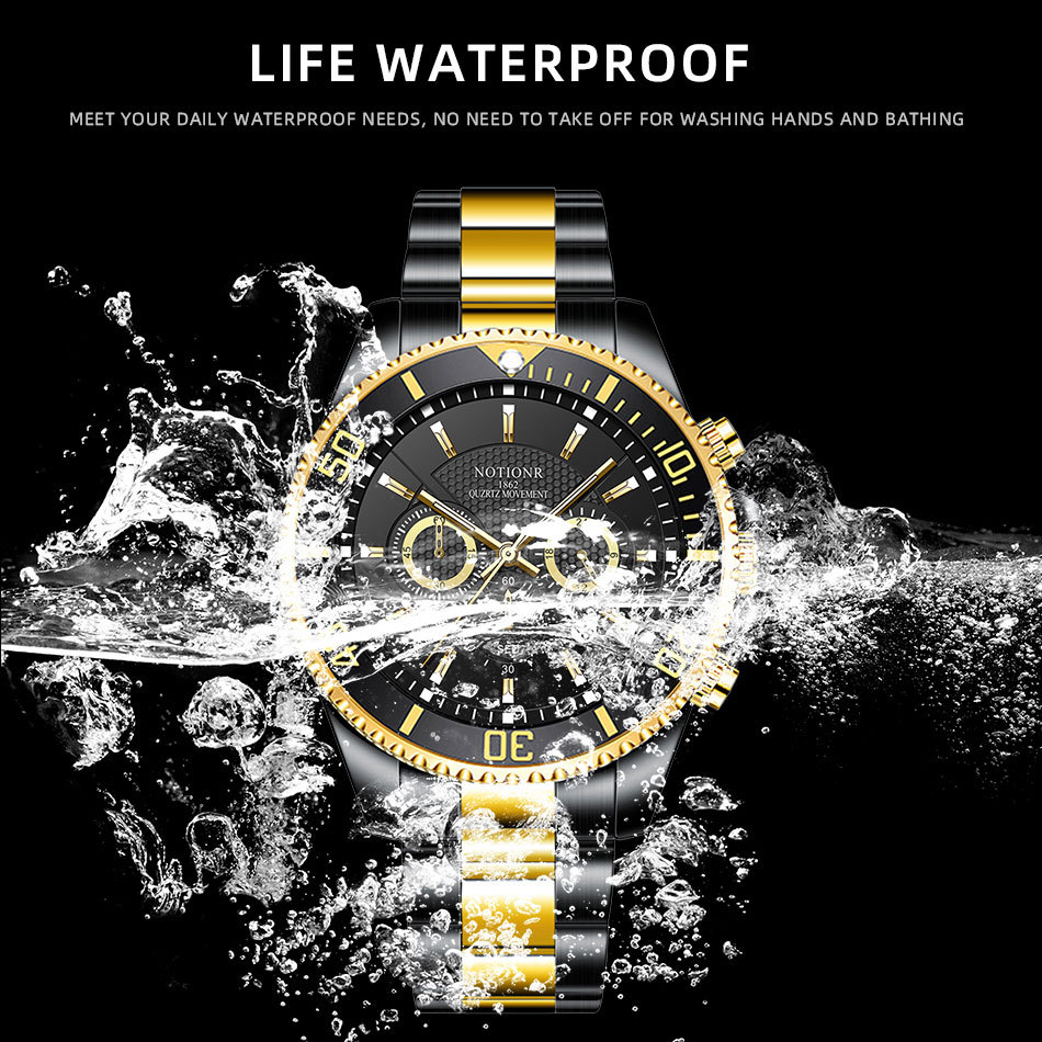 Luxury Gold Green Watch 6
