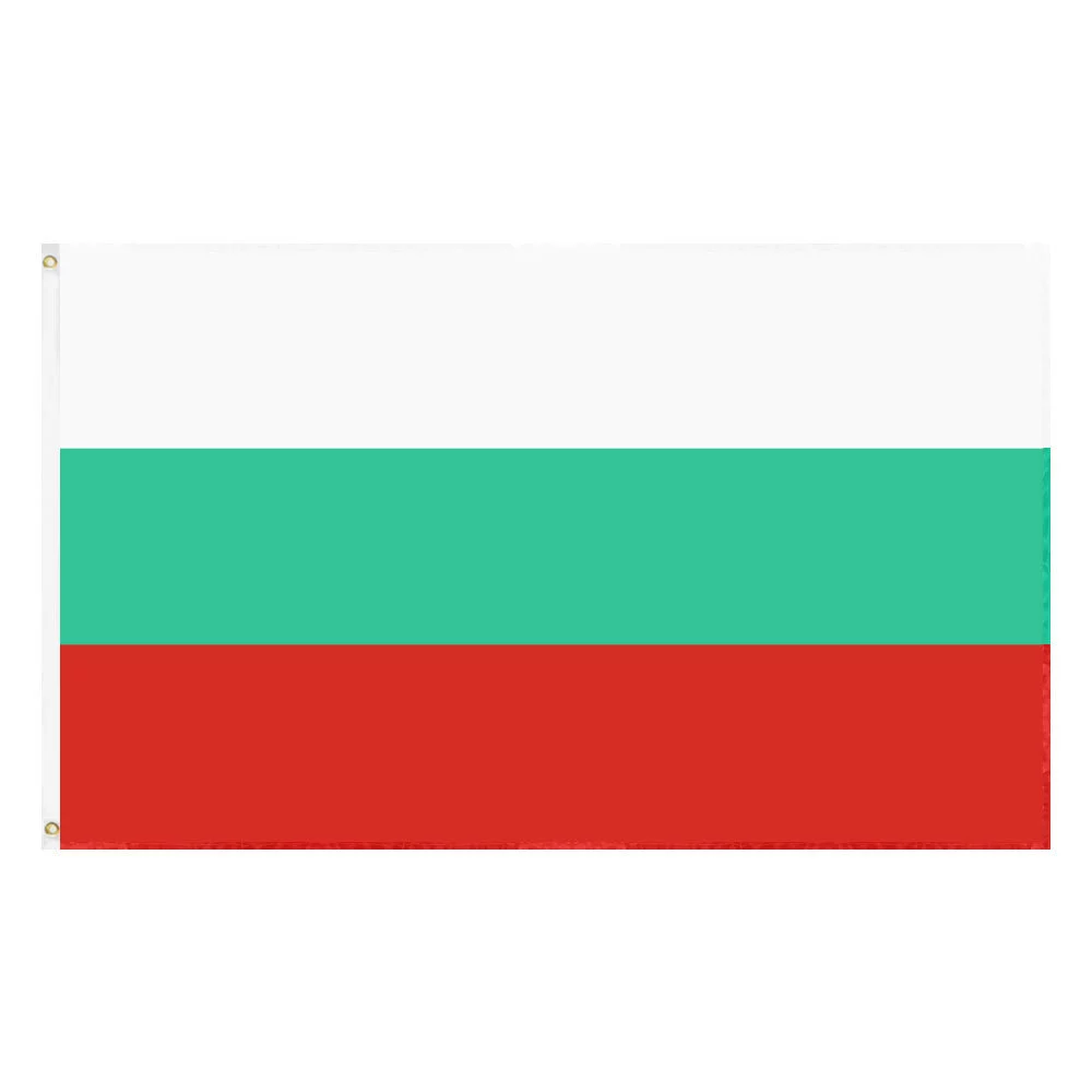 Флаг Болгарии 90×150 см, полиэстер, 3×5 фт, для улицы на напольном держателе, в наличии