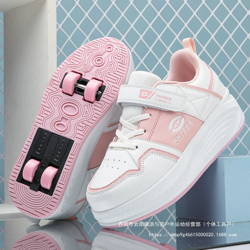 Детские роликовые кроссовки Heelys для девочек, лето 2025, новые, для средних и больших детей, оптом