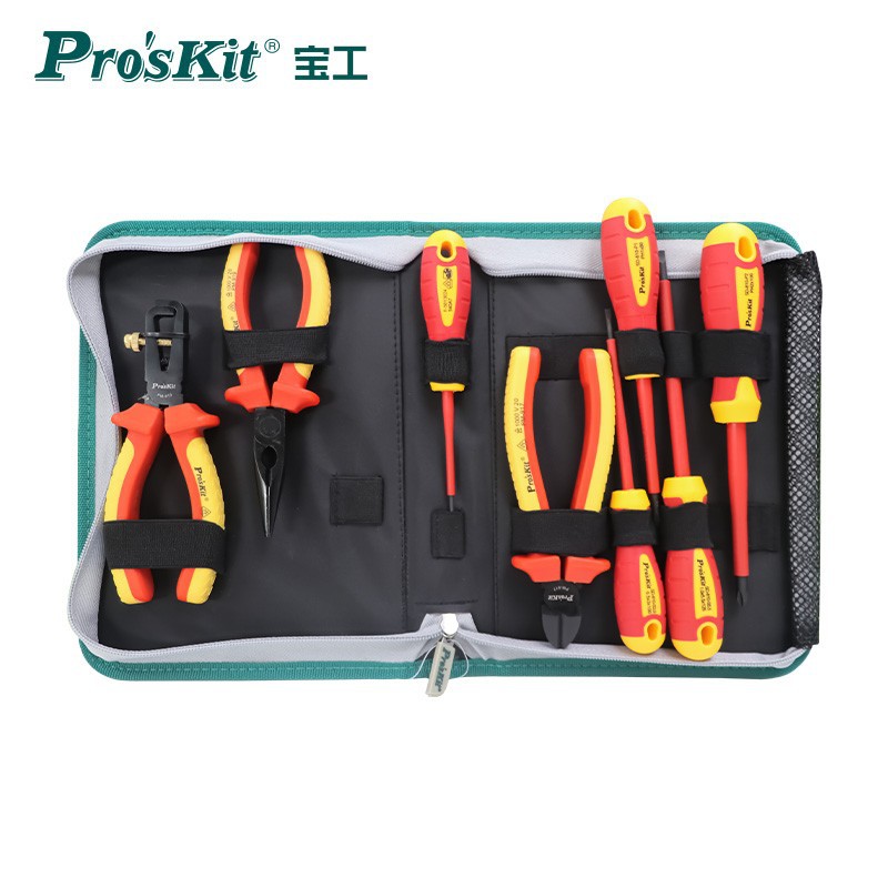 宝工（Pro'sKit）PK-2801 VDE1000V绝缘十字螺丝刀组套 (9件)