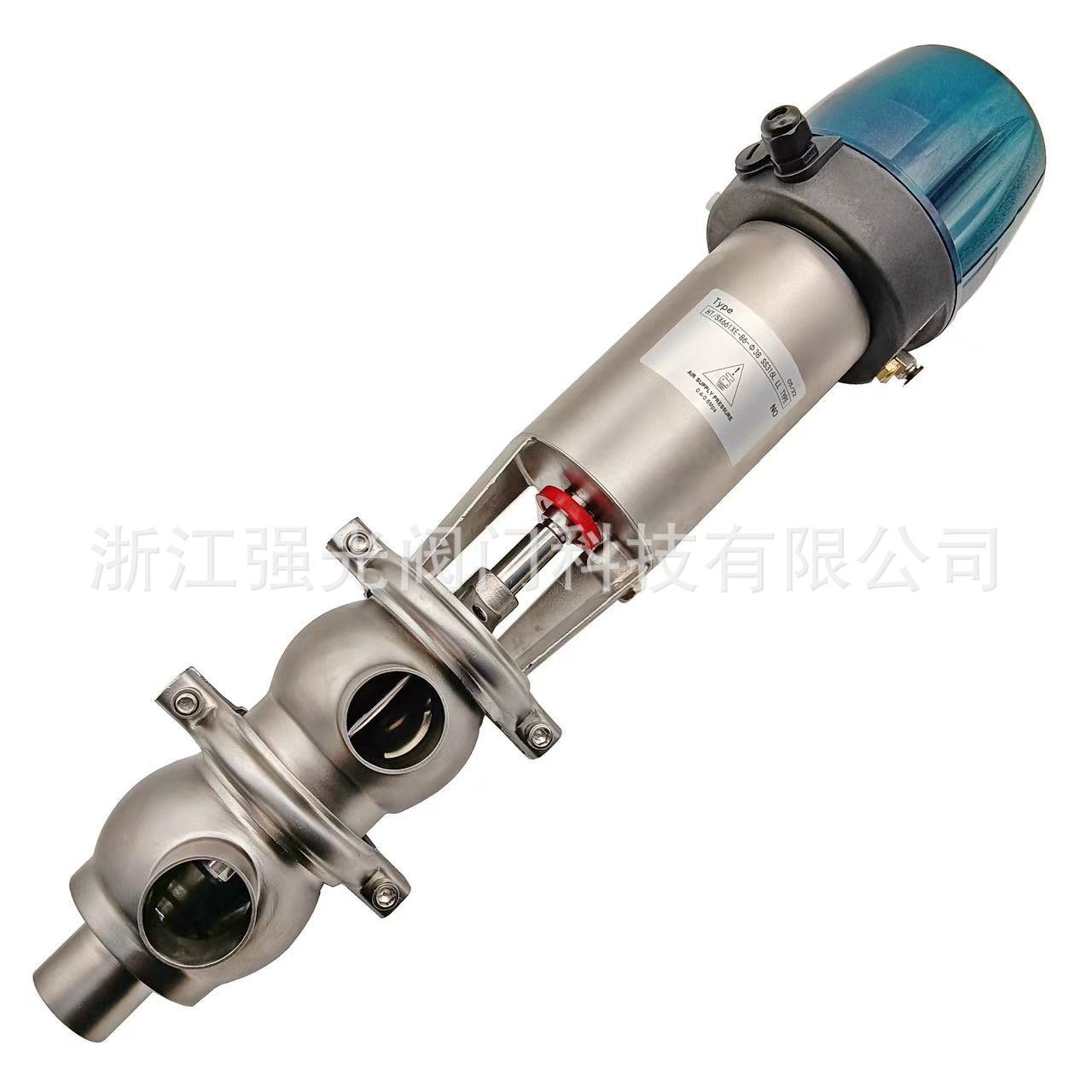 乳品果汁智能型卫生级气动双座焊接换向阀LL型TL型F型 L型TT型