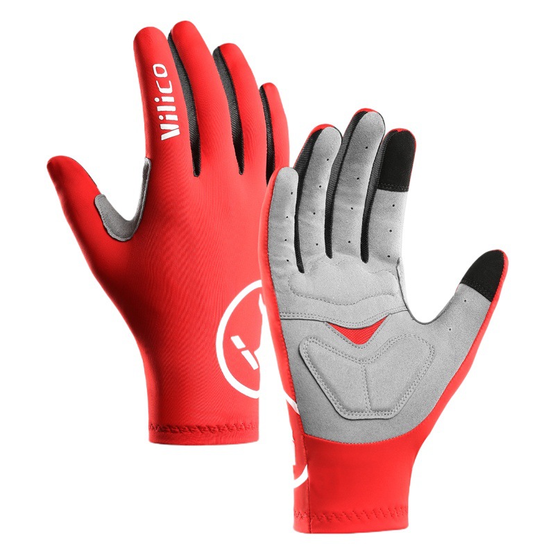 Guantes de Ciclismo para Primavera y Otoño, Estilo Nuevo, Dedos Completos, para Hombre y Mujer, para Bicicleta de Carretera, Amortiguadores, Resistentes al Desgaste, con Pantalla Táctil, Venta al por Mayor