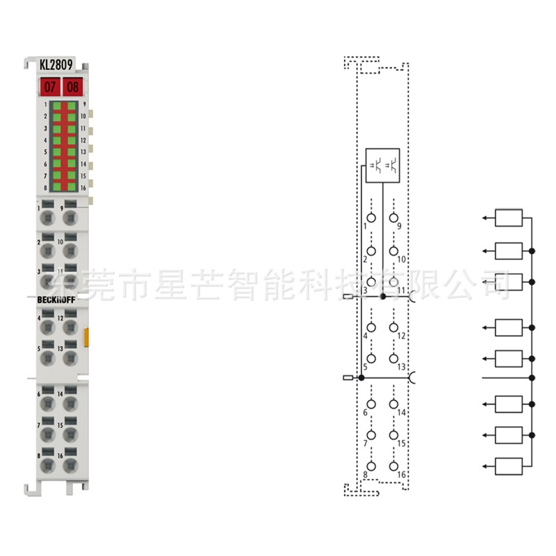 倍福KL2809总线端子模块德国BECKHOFF模块KL2809全新原装现货议价