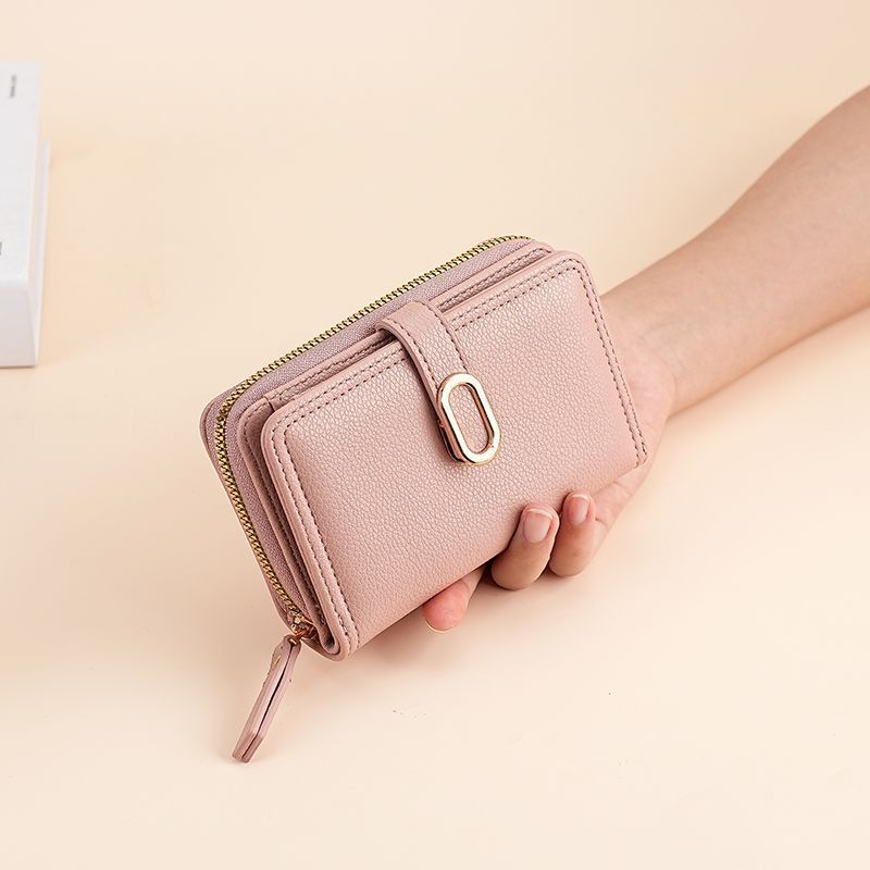 Nuevo clásico retro bolso de cambio simple monedero de color sólido mini bolso de monedas portátil bolso de tarjetas pequeñas