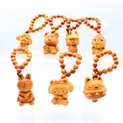太行崖柏木雕摆件工艺品文玩手把件拉布布手捻挂件桌面伴手礼现货