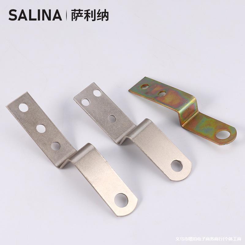 抽屉锁头片家具相框挂片z字角码柜锁铁片梯形固定连接件Z型锁扣