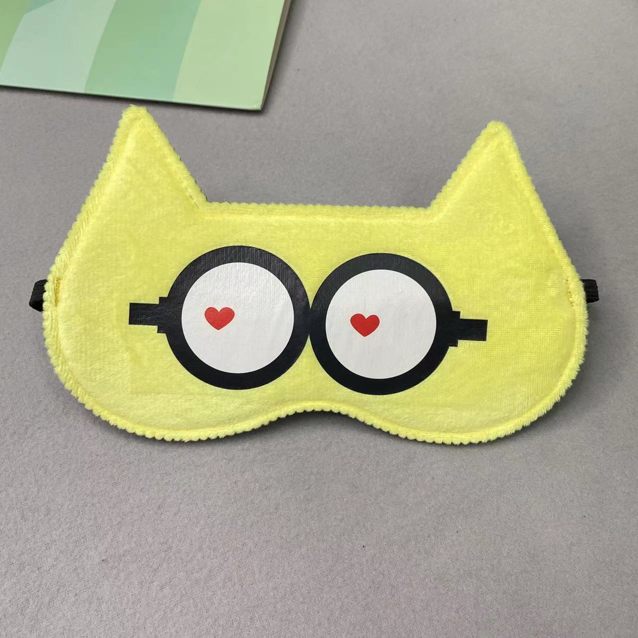 고양이 노란색 안경