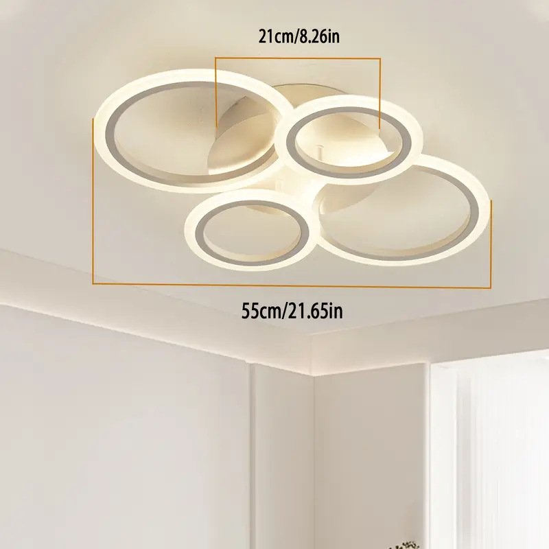 Transfronterizo Amazonas sala de estar lámpara de techo dormitorio lámpara de pasillo LED luz de atmósfera moderna simple lámpara Zhongshan al por mayor image 24