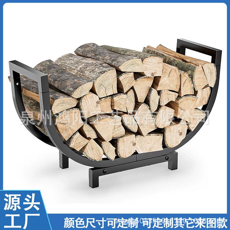 Дрова подставка для хранения внутреннего камина Дрова подставка для хранения древесины для заготовки металлическая подставка для хранения дров