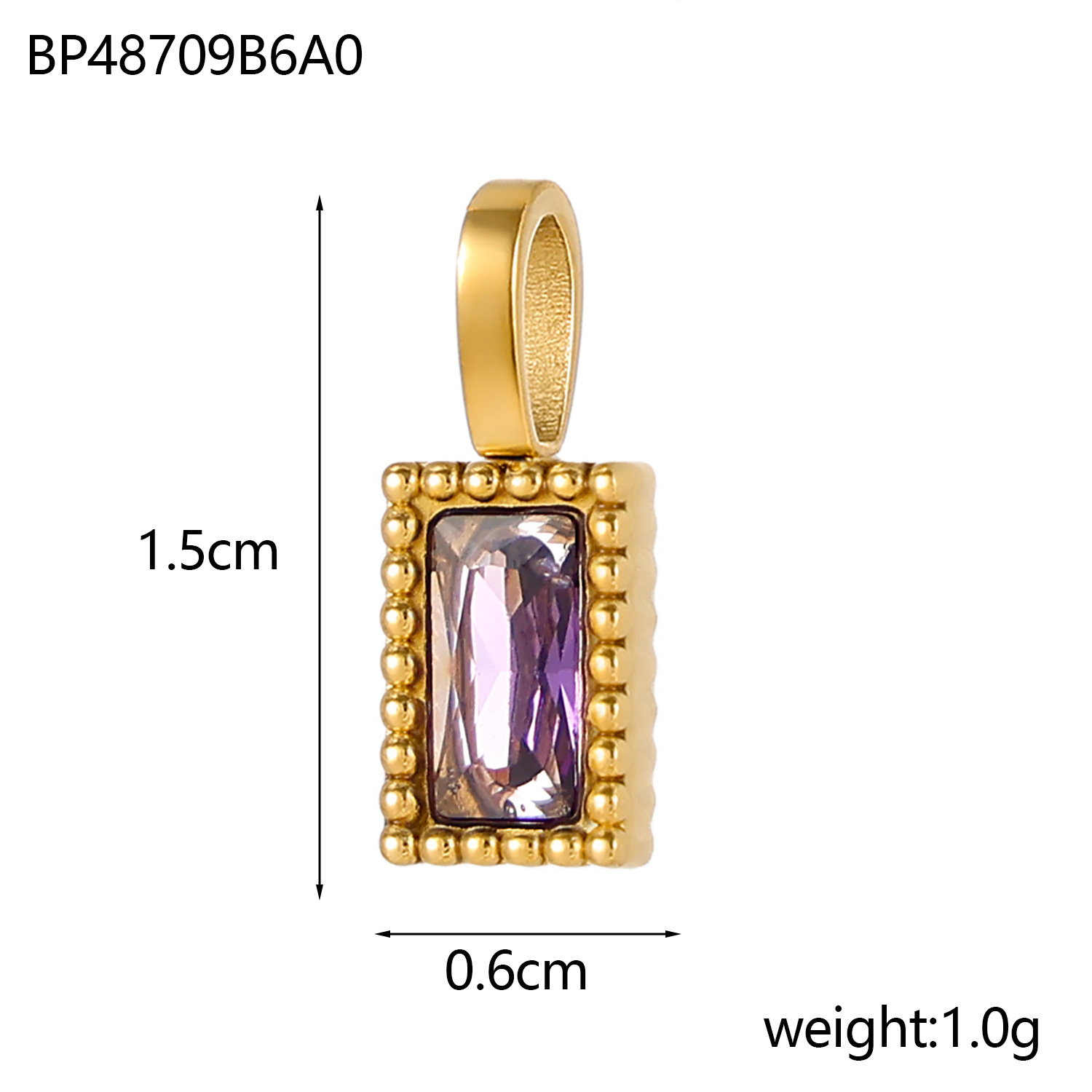 2g Weight Pendant Jewelry Making Type 6 * 15mm Jewelry Making Size Zircon Inlay Material DIY Jewelry Accessories Classification 1 Piece Quantity 304 Stainless Steel Material Rectangle Pattern Inlay Design Shiny Style 1 Piece 6 * 15mm 304 Stainless Steel Zircon Rectangle Pendant 11