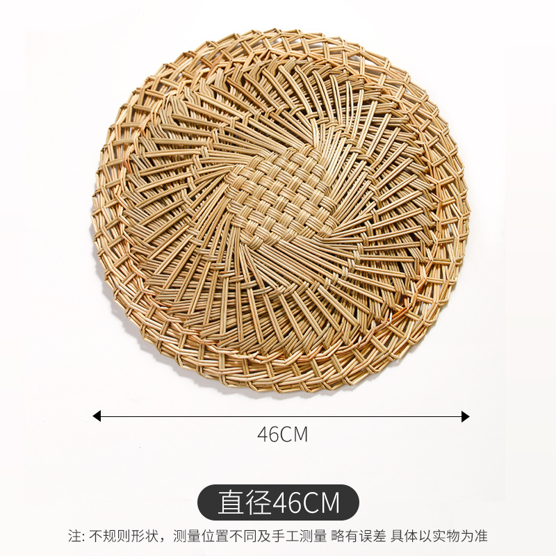 Al por mayor bolos al vapor almohadilla de aguja de pino almohadilla de hierba redonda tejida a mano cabeza de bolos al vapor cojín de jaula pequeña cojín de bolos de paleta