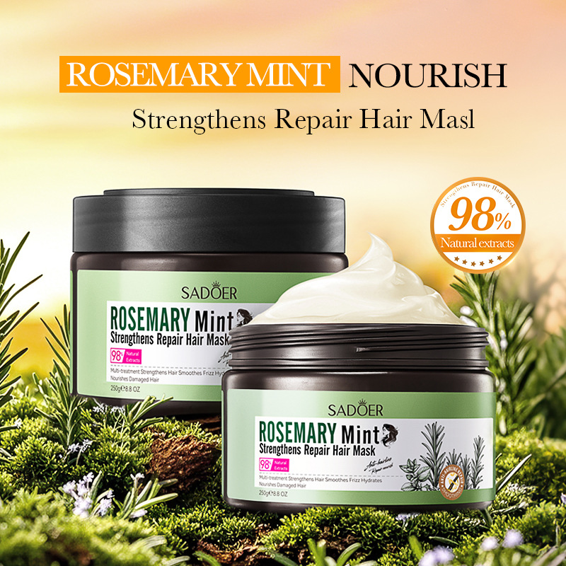 (Cross-border trading), mint medical hair mask with rosemary, English 2