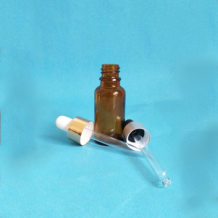 20ML玻璃瓶棕色瓶精油瓶分装瓶香薰瓶试剂瓶调配瓶滴管瓶