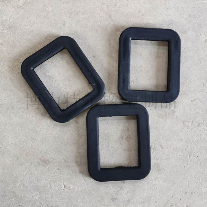 厂家注塑黑色方形垫圈硅胶密封垫圈尼龙橡胶异形件硅胶条密封圈