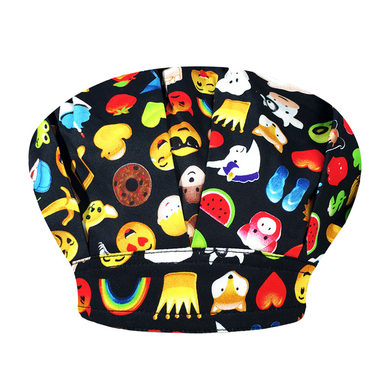 Un gran número de en stock de gama alta de algodón impreso tapa de cirugía oral dental hembra doctor enfermera Pelo Largo cerrado dedo del pie gorra mullida