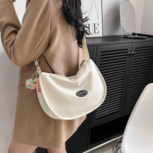 Stylish Minimalist Crossbody Bag with Large Capacity, Suitable for Students and Daily Use, Korean Version Women's Single Shoulder Bag