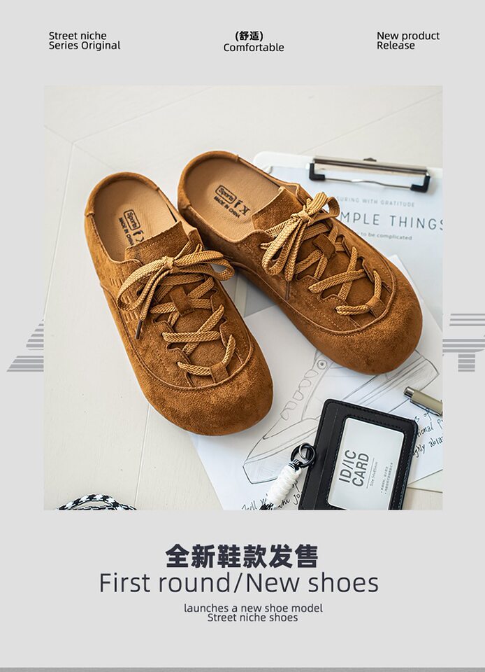 Dép bít mũi nam kiểu Birkenstock quai hậu không gót, chống trượt chịu mài mòn, đi ngoài trời mùa thu — K7788 Hạt dẻ, K7788 thẻ chi tiết 2