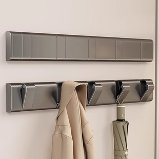 Invisible Hook Hallway Toilet Door Rear Hanging Hanger Coat Cabinet Wall Hanging Wall Hole-free Folding Bathroom Hook